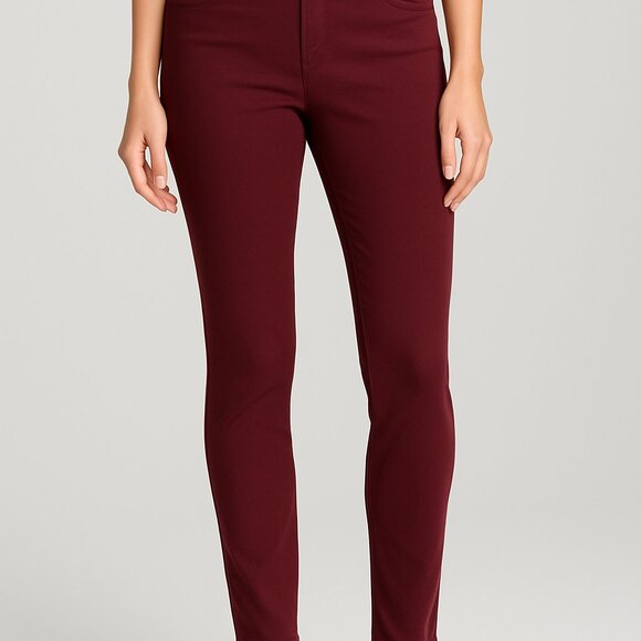 Michael Michael Kors Women’s Burgundy Skinny Pants - Picture 1 of 4